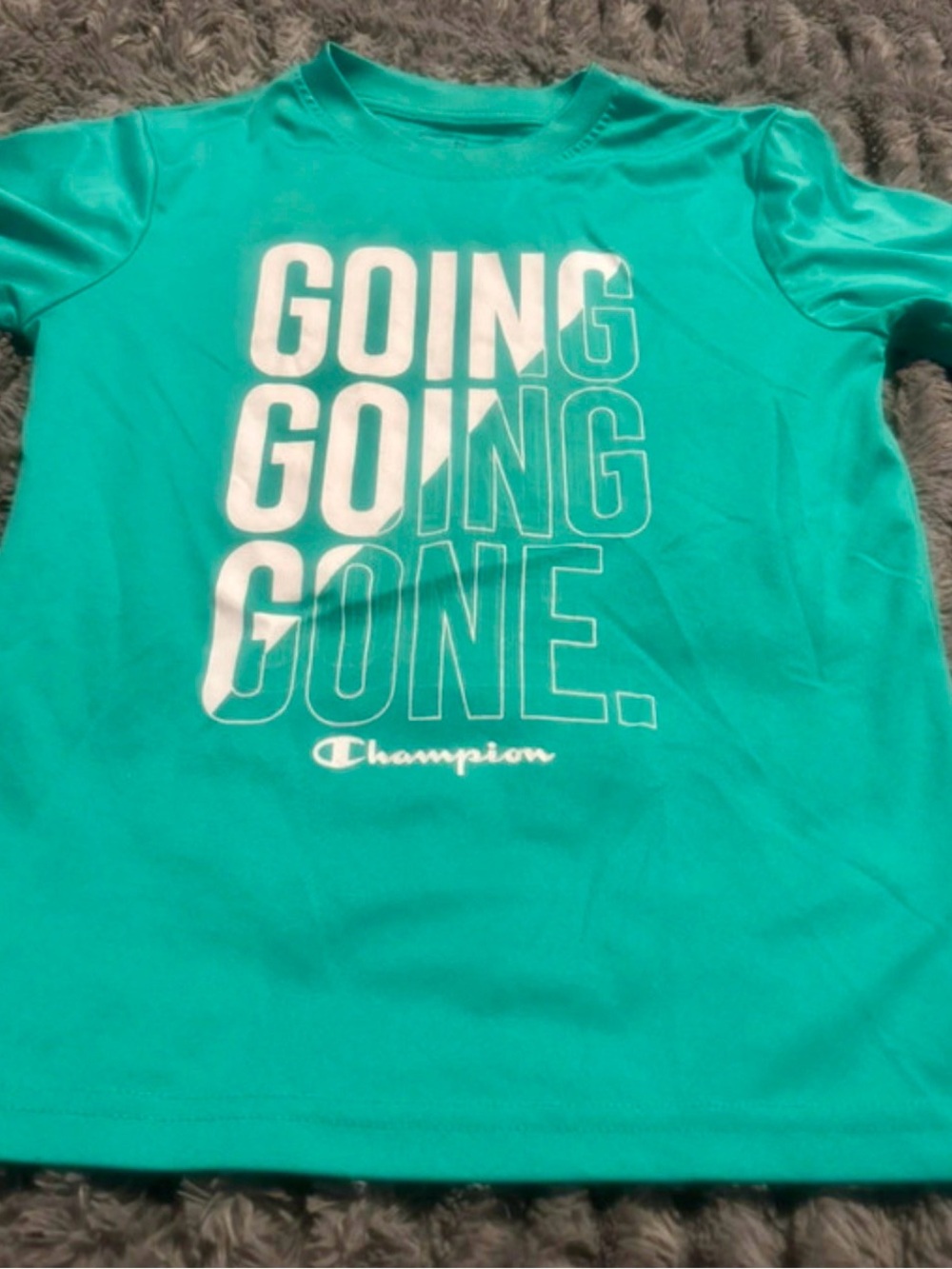 Champion Kids Teal Graphic Short Sleeve Tee